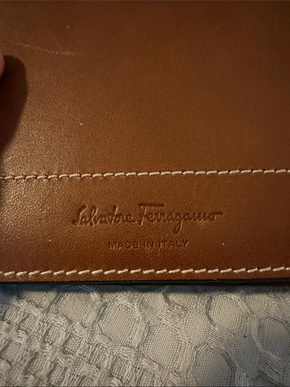 Salvatore Ferragamo Men's Bifold Leather Wallet - Brown